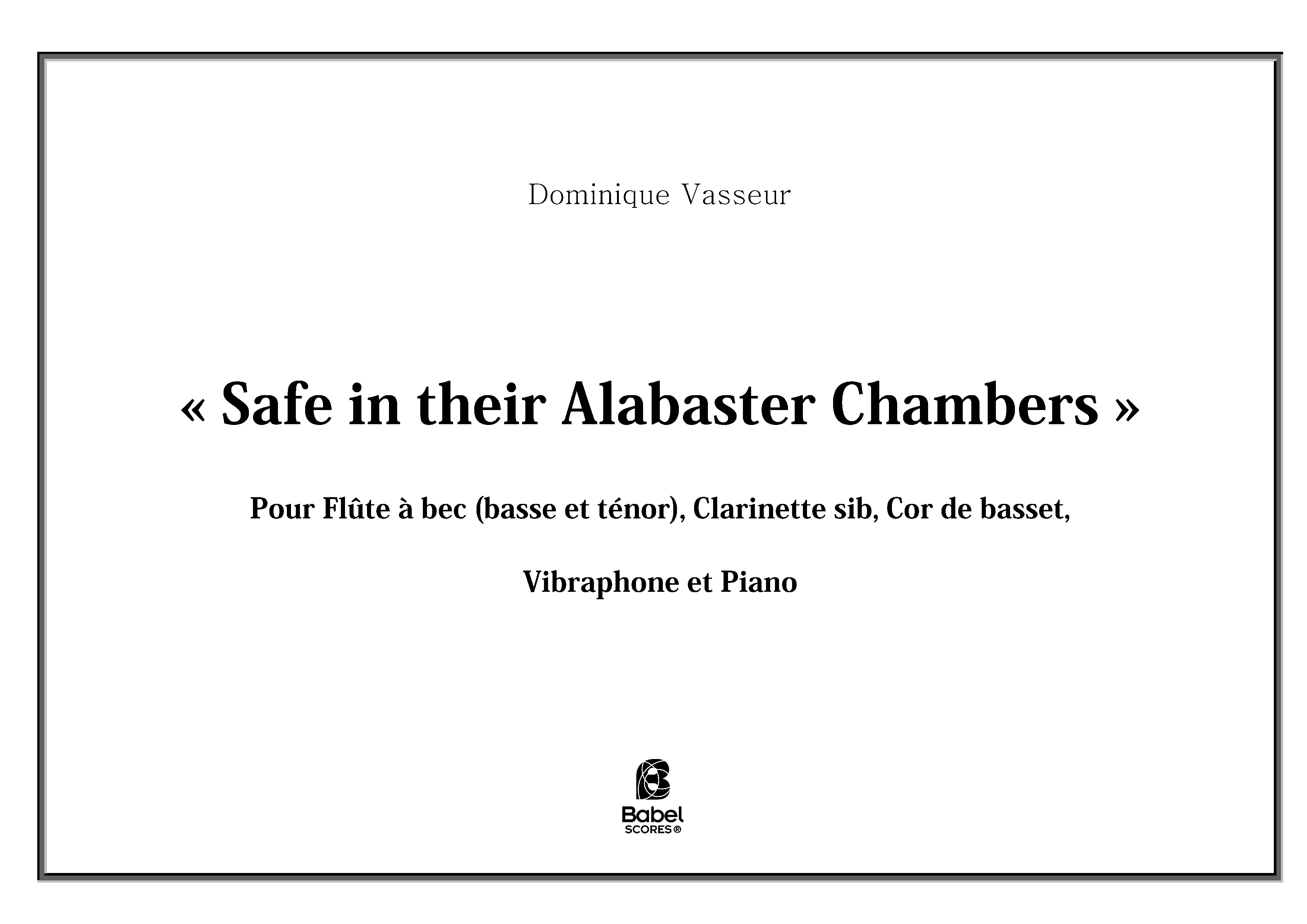 Safe in their Alabaster Chambers 1 85